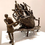 John Behan RHA, Family Coming Ashore, 2020