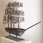 John Behan RHA, Family Coming Ashore, 2020