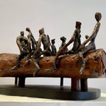 John Behan RHA, Family Coming Ashore, 2020