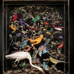 Tusk fragment carved in relief from the Kongo people of the Loango Region, DRC, 19-20th Century