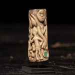 Tusk fragment carved in relief from the Kongo people of the Loango Region, DRC, 19-20th Century