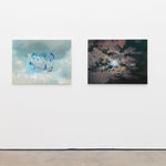 Installation image of at Hashimoto Contemporary Los Angeles of Wayne White's exhibition Jumping From Ice Floe to Ice Floe