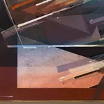 Augustine Kofie abstract painting detail