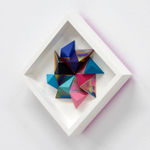 Sean Newport abstract colorful wall sculpture