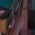 Augustine Kofie abstract painting detail