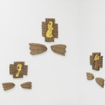 Install image of the exhibition Music Island by artist duo KeFe.