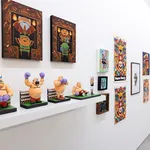 Install photo of "Level Up" group exhibition