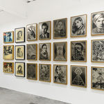 Installation view of Shepard Fairey's solo exhibition "FRACTURED" at Harman Projects, San Francisco