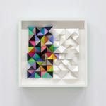 Sean Newport abstract colorful wall sculpture