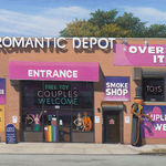 Painting by Valeri Larko of the Romantic Depot