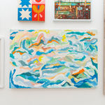 Installation image of Mike Perry's The Clouds Are Alive at Hashimoto Contemporary LA