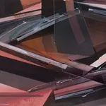 Augustine Kofie abstract work on paper