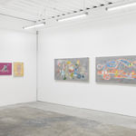 Install image of the exhibition Music Island by artist duo KeFe.