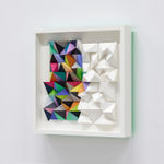Sean Newport abstract colorful wall sculpture