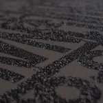 Retna black screen print with black diamond dust