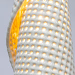 Scott Strickstein, Three Drum Lopez Chandelier (white)