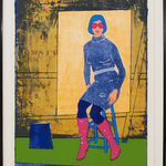 Painting of female body varying and repeating pages