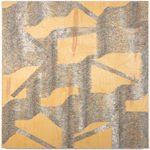 Staples on wood assembled in an abstract formation