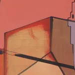 Thomas Scheibitz abstract painting detail view