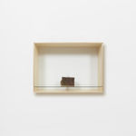 Haim Steinbach Baltic Birch plywood in plastic laminate and glass box attached to the wall