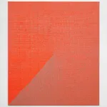 Woven Angle Gradient as Weft, Fluorescent Orange (225°)