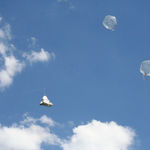 Saraceno photos of modules in the sky