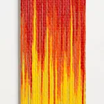 Image of Woven Paint as Warp (Red, Orange, and Yellow Values)