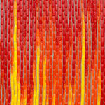 Image of Woven Paint as Warp (Red, Orange, and Yellow Values)