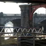 under bridge sound installation in glasgow