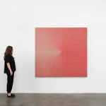 Image of Woven Projection as Weft, Cadmium Red Medium #6