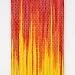 Image of Woven Paint as Warp (Red, Orange, and Yellow Values)