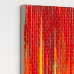 Image of Woven Paint as Warp (Red, Orange, and Yellow Values)