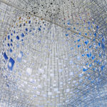 images of sun inside large installation at La Guardia