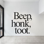 Image of beep honk toot.