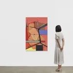 Thomas Scheibitz abstract painting scale view