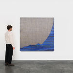 Image of Saban's Woven acrylic painting.