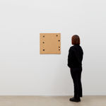 Image of Particle Board with Black Shapes #3.