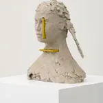 mark manders bronze head sculpture