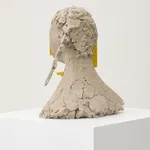 mark manders bronze head sculpture