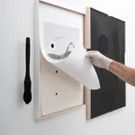 collaged drawing and painting