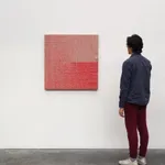 Image of Woven Angle Gradient as Weft, Cadmium Red Medium (Three O’Clock) #2