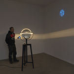 Olafur eliasson tripod with crystal spheres