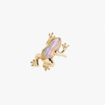 Bibi Van Der Velden, Alligator yellow gold twist earring