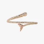 Bibi Van Der Velden, Alligator yellow gold twist earring