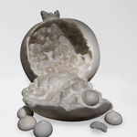 BibiMichèle, Ice (collaborative sculpture by Bibi van der Velden and Anouk Kramer), 2022