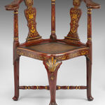 Chinese Export Red Lacquer Armchair