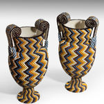 Anglo-Indian Ivory Mounted and Incised Lacquer Dressing Mirror