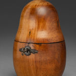 Coulborn antiques Early 19th Century Fruitwood Tea Caddy Pear