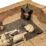 Coulborn antique carved cork grand tour Nola tomb