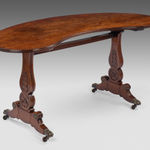 Regency Kidney-shaped Mahogany Writing Table